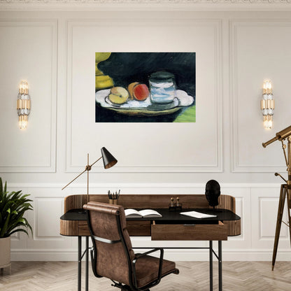 STILL LIFE PEACHES AND GLASS 1916 - Henri Matisse Brushed Aluminum Print - 70x100 cm / 28x40 inches | Henri Matisse Aluminum Print | Henri Matisse Prints