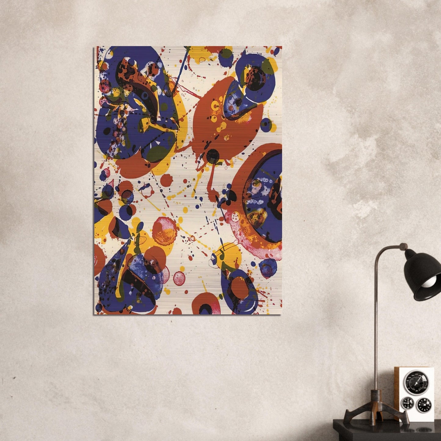 Untitled  from Pasadena Box   Lembark L58  - Sam Francis Brushed Aluminum Print - 70x100 cm / 28x40 inches | Sam Francis Aluminum Print | Sam Francis Prints