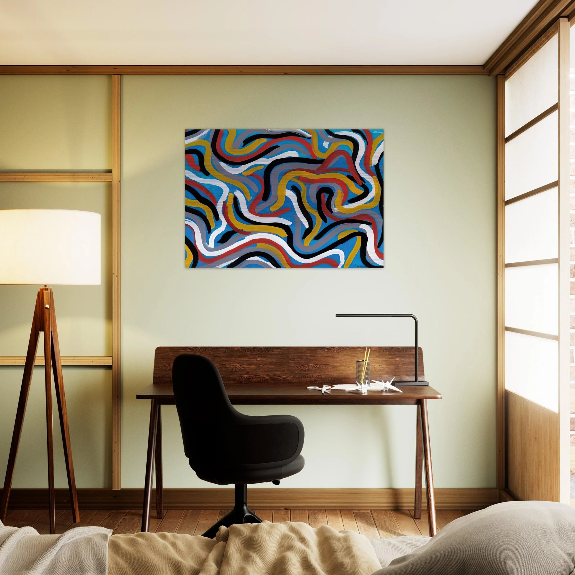 Untitled - Sol LeWitt Brushed Aluminum Print - 70x100 cm / 28x40 inches | Sol LeWitt Aluminum Print | Sol LeWitt Prints