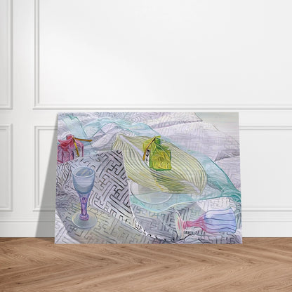 DISHES FROM JAPAN 2003 - Janet Fish Brushed Aluminum Print - 70x100 cm / 28x40 inches | Janet Fish Aluminum Print | Janet Fish Prints
