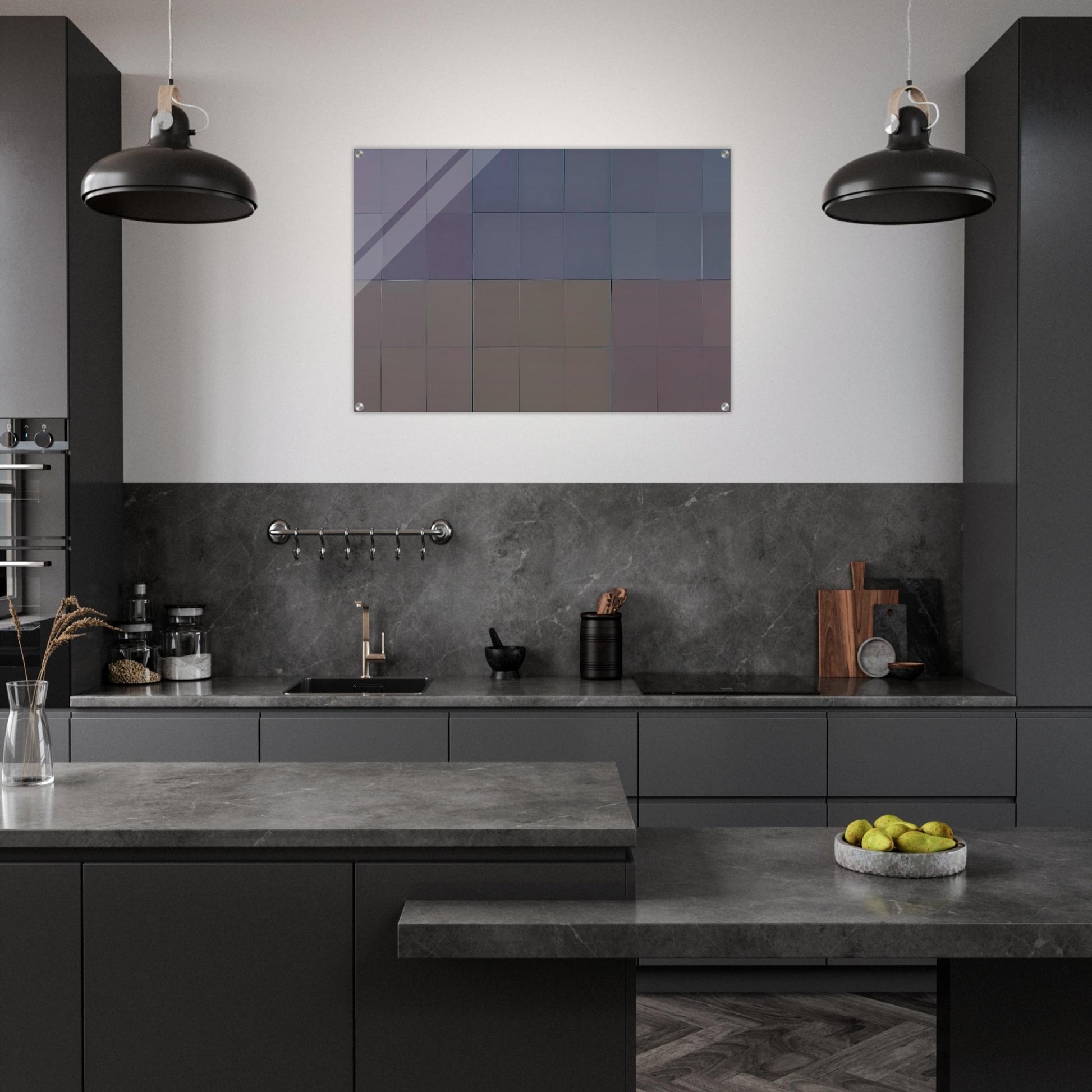 Microchromie, gris puissance [6] - Fernand Leduc Acrylic Print - 70x100 cm / 28x40″ inches