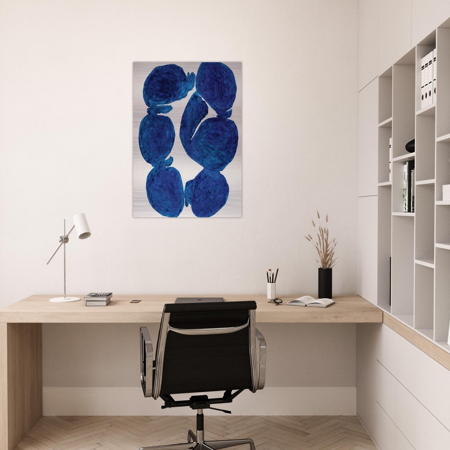 Meun - 1967 - Simon Hantai Brushed Aluminum Print - 70x100 cm / 28x40 inches | Simon Hantai Aluminum Print | Simon Hantai Prints