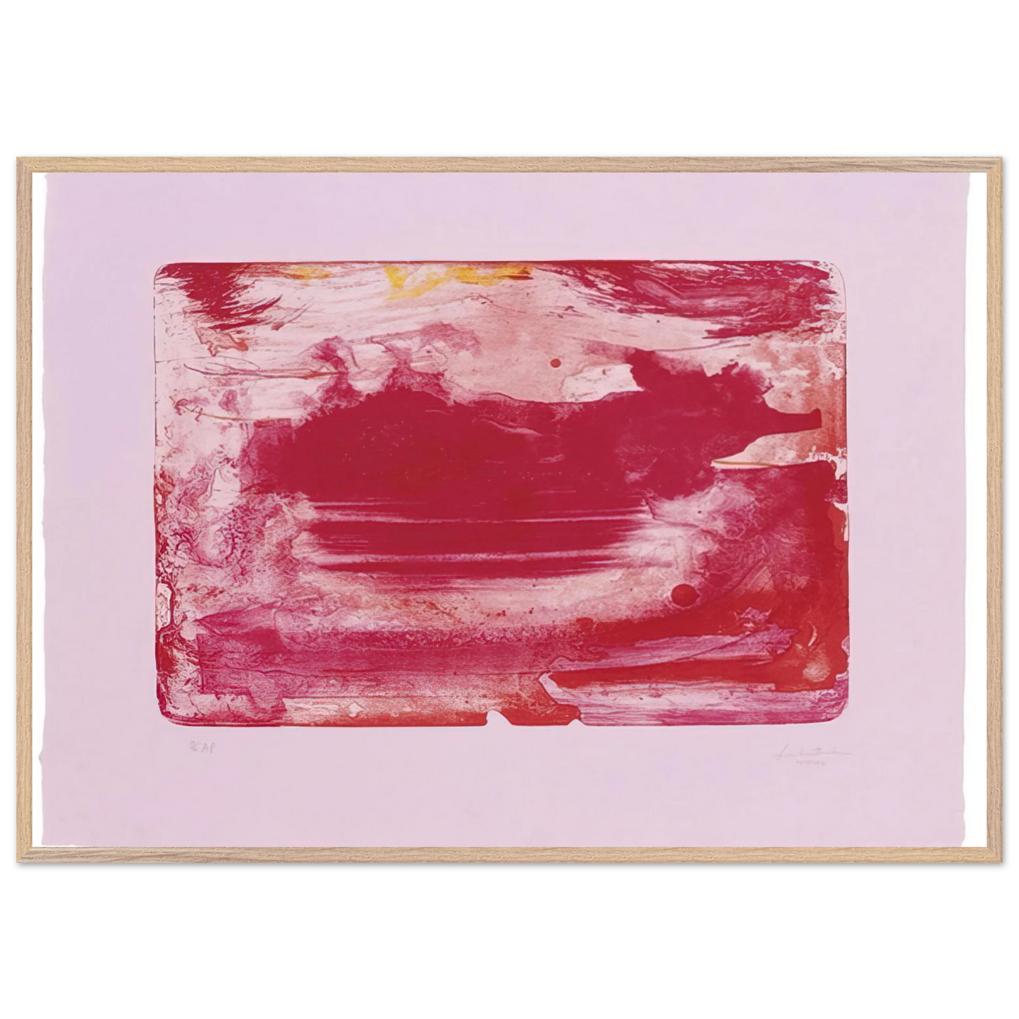 Helen Frankenthaler - The Red Sea - 1982 Wall art - A3 (29.7 x 42  cm) - Fine Art Poster-canvas - -