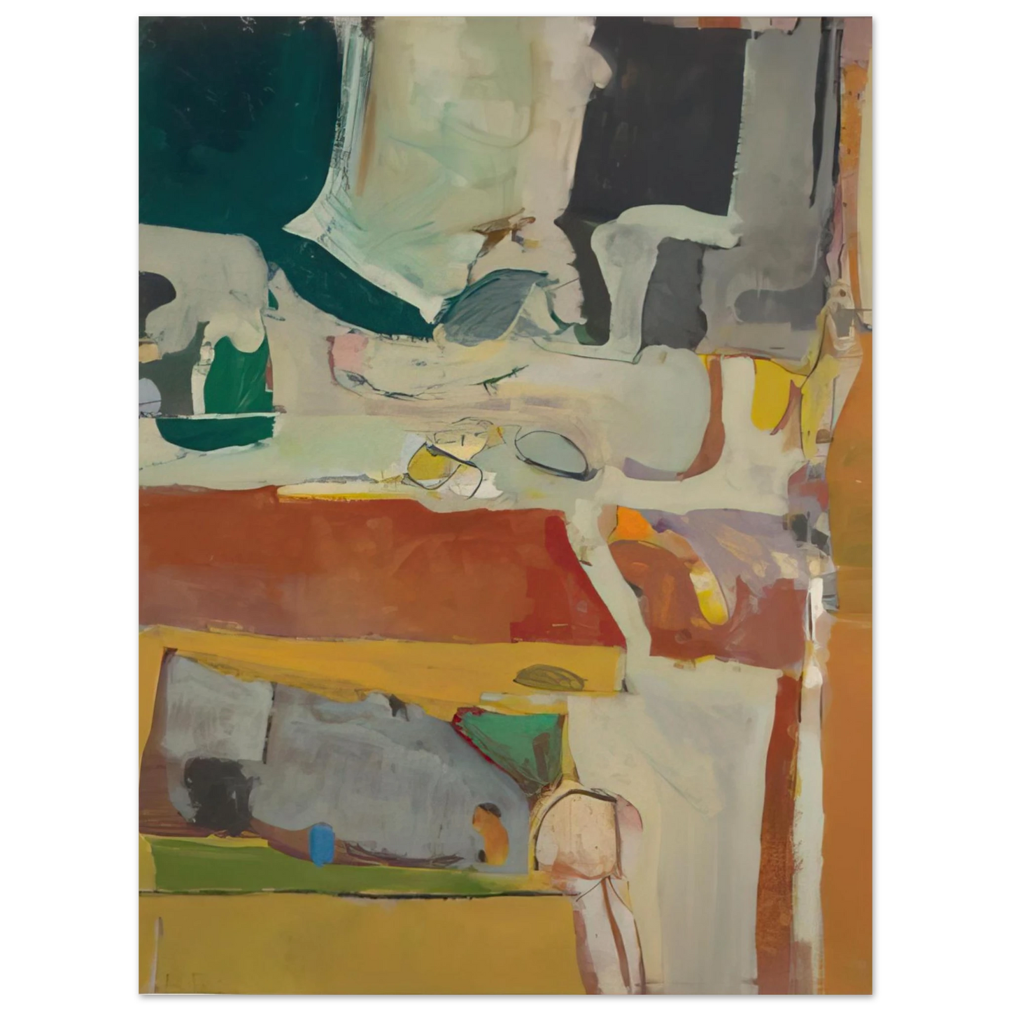 Richard Diebenkorn - Urbana #4  75x100 cm / 30x40inches Fine Art Poster