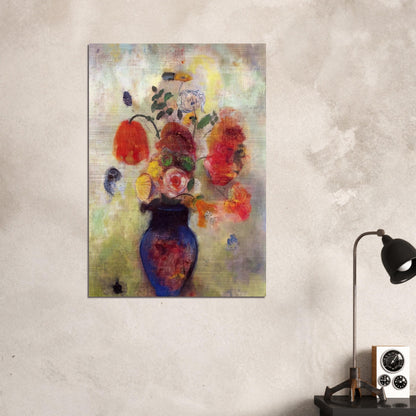 BOUQUET OF FLOWERS 3 - Odilon Redon Brushed Aluminum Print - 70x100 cm / 28x40 inches | Odilon Redon Aluminum Print | Odilon Redon Prints