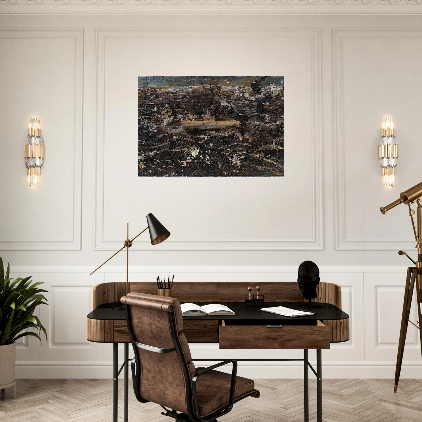 FOR VELIMIR KHLEBNIKOV THE DOCTRINE OF WAR BATTLES 2010 - Anselm Kiefer Brushed Aluminum Print - 70x100 cm / 28x40 inches | Anselm Kiefer Aluminum Print | Anselm Kiefer Prints
