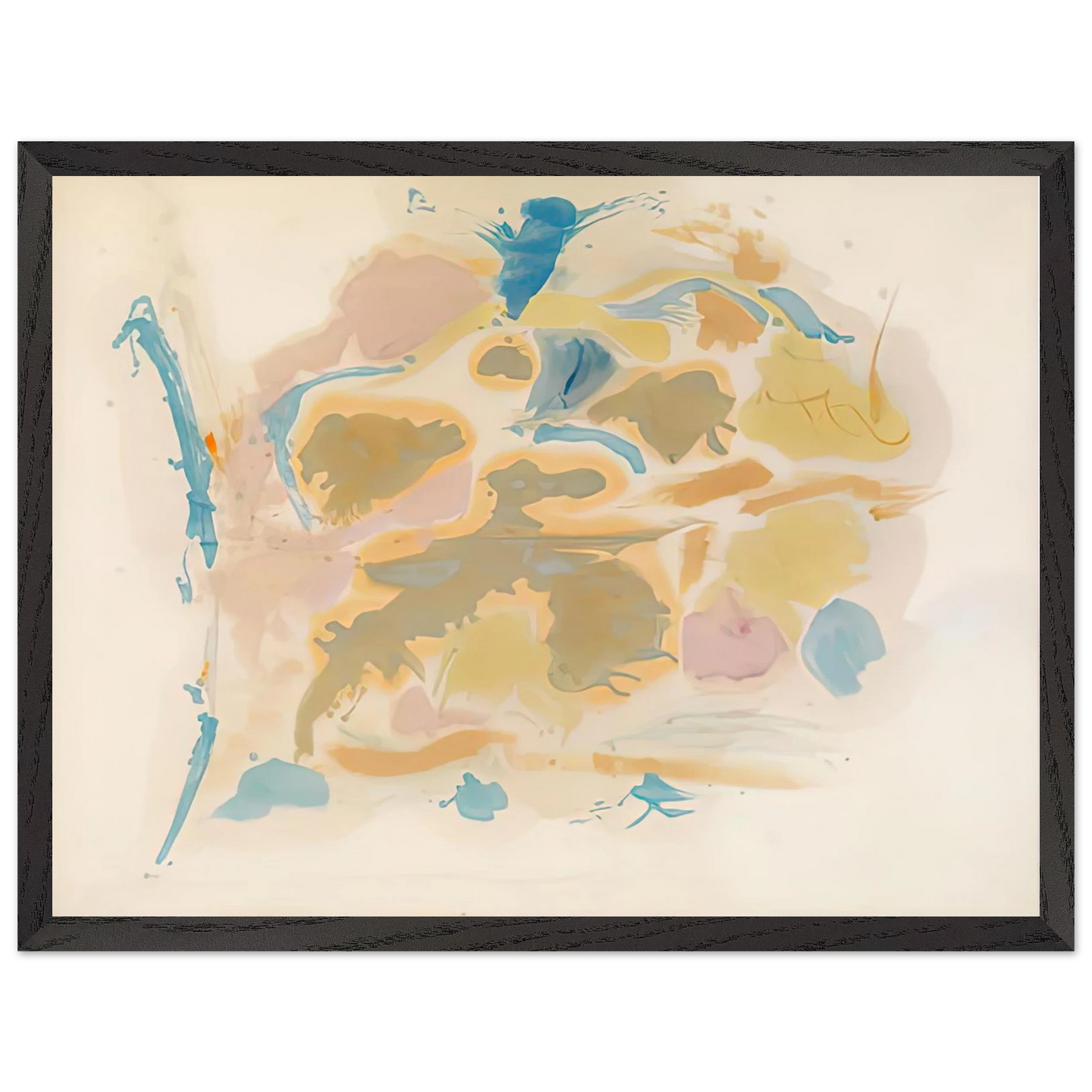 Helen Frankenthaler - Shatter, 1953- Wall Art - 21x29.7 cm / 8x12" - Premium Wooden Framed Poster With Fine Art Paper-canvas - Wood frame