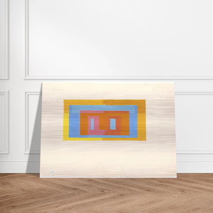 VARIANT ADOBE - Josef Albers Brushed Aluminum Print - 70x100 cm / 28x40 inches | Josef Albers Aluminum Print | Josef Albers Prints