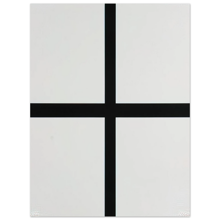 Francois Morellet - Trames 0Ã‚Â°-90Ã‚Â°---40 mm au trait et pleines - 1972  75x100 cm / 30x40inches Fine Art Poster