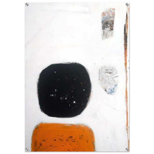Orange, Black and White - 1960 - William Scott Acrylic Print - 70x100 cm / 28x40″ inches | William Scott Wall Art | William Scott Prints