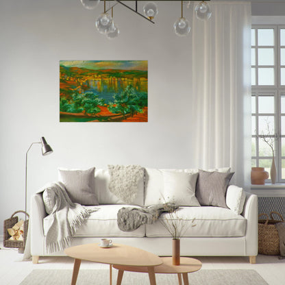 FESTIVAL OF ST LUCIA AT VILLAMALLA - Salvador Dali Brushed Aluminum Print - 70x100 cm / 28x40 inches | Salvador Dali Aluminum Print | Salvador Dali Prints