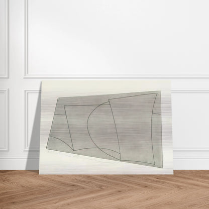 Aegean 2 - 1967 - Ben Nicholson Brushed Aluminum Print - 70x100 cm / 28x40 inches | Ben Nicholson Aluminum Print | Ben Nicholson Prints