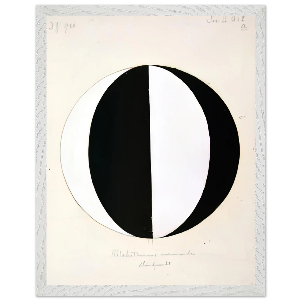 Hilma af Klint - THE MAHATMAS PRESENT STANDING POINT SERIES II NO 2A 1920 Wall art - A2 (42 x 59.4  cm) - Fine Art Poster-canvas - -