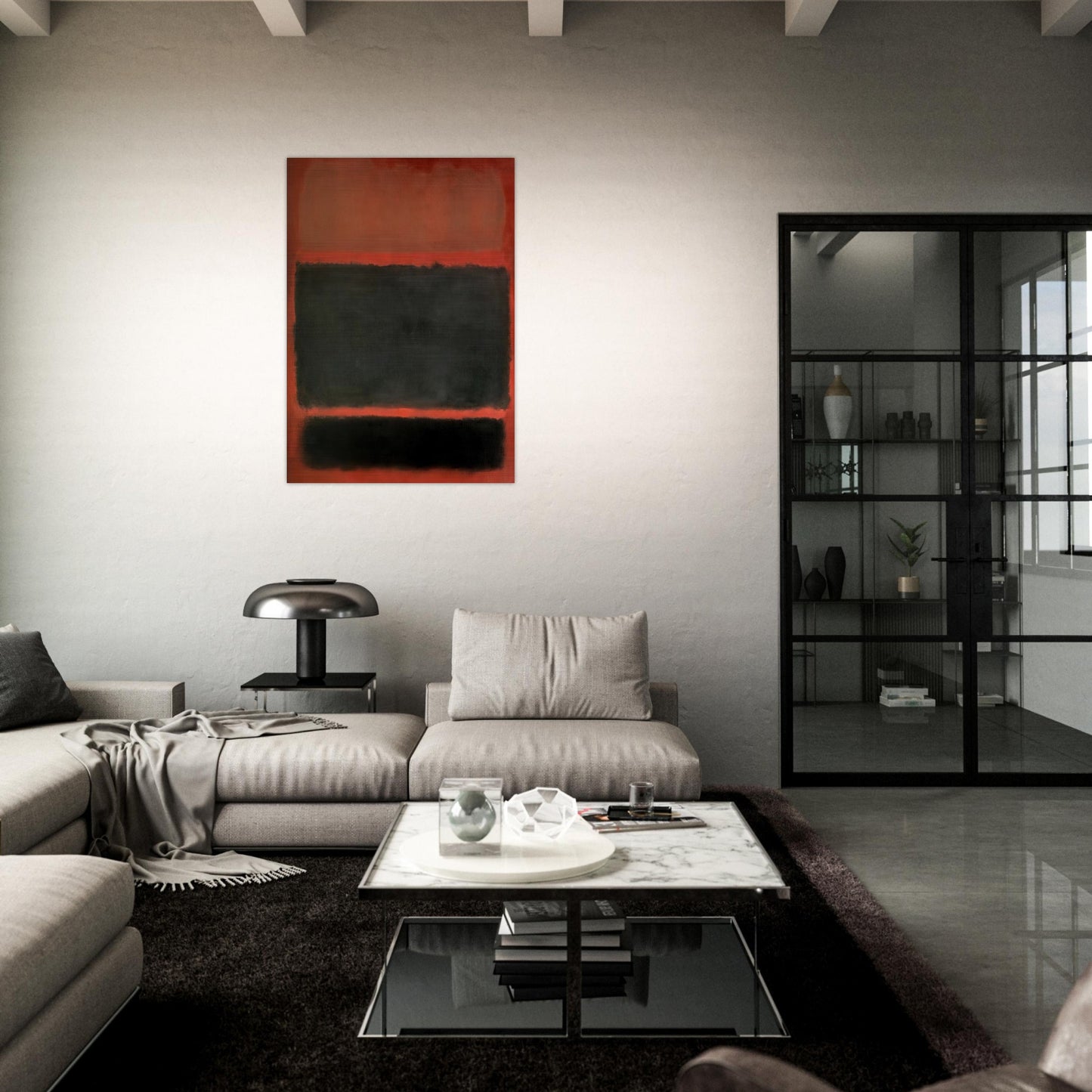 No.20 - 1957 - Mark Rothko Brushed Aluminum Print - 70x100 cm / 28x40 inches | Mark Rothko Aluminum Print | Mark Rothko Prints