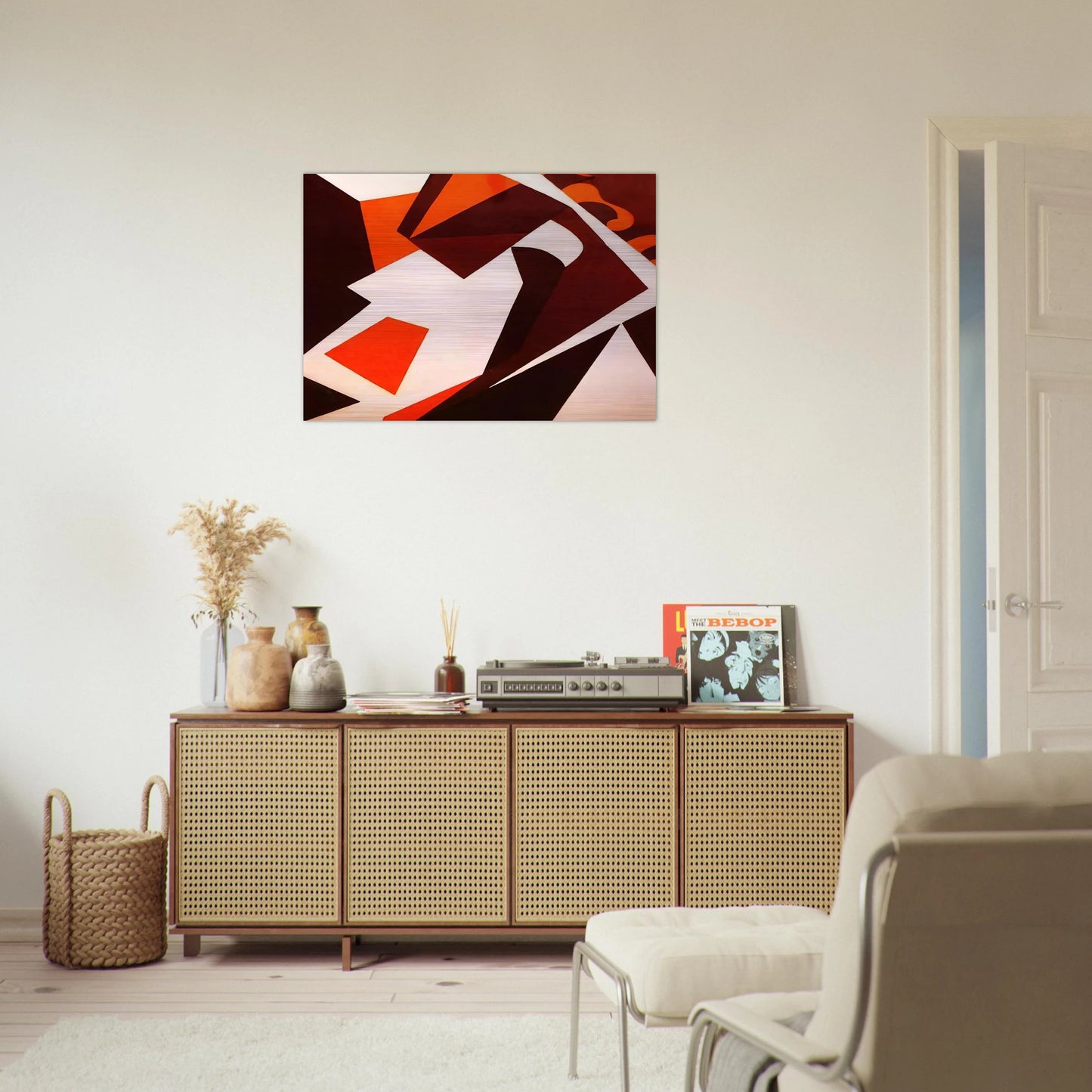 Geometric Forms - Jean Arp Brushed Aluminum Print - 70x100 cm / 28x40 inches | Jean Arp Aluminum Print | Jean Arp Prints