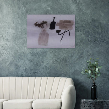 8.7.58 - Julius Bissier Brushed Aluminum Print - 70x100 cm / 28x40 inches | Julius Bissier Aluminum Print | Julius Bissier Prints