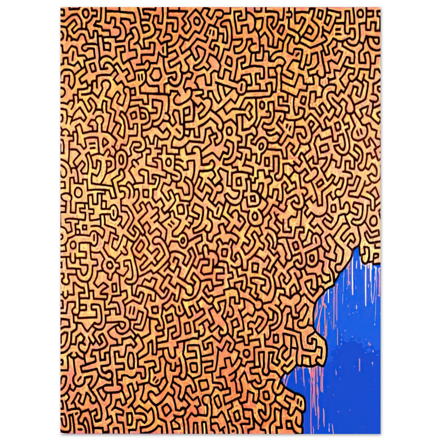 Keith Haring - BRAZIL 1989  75x100 cm / 30x40inches Fine Art Poster