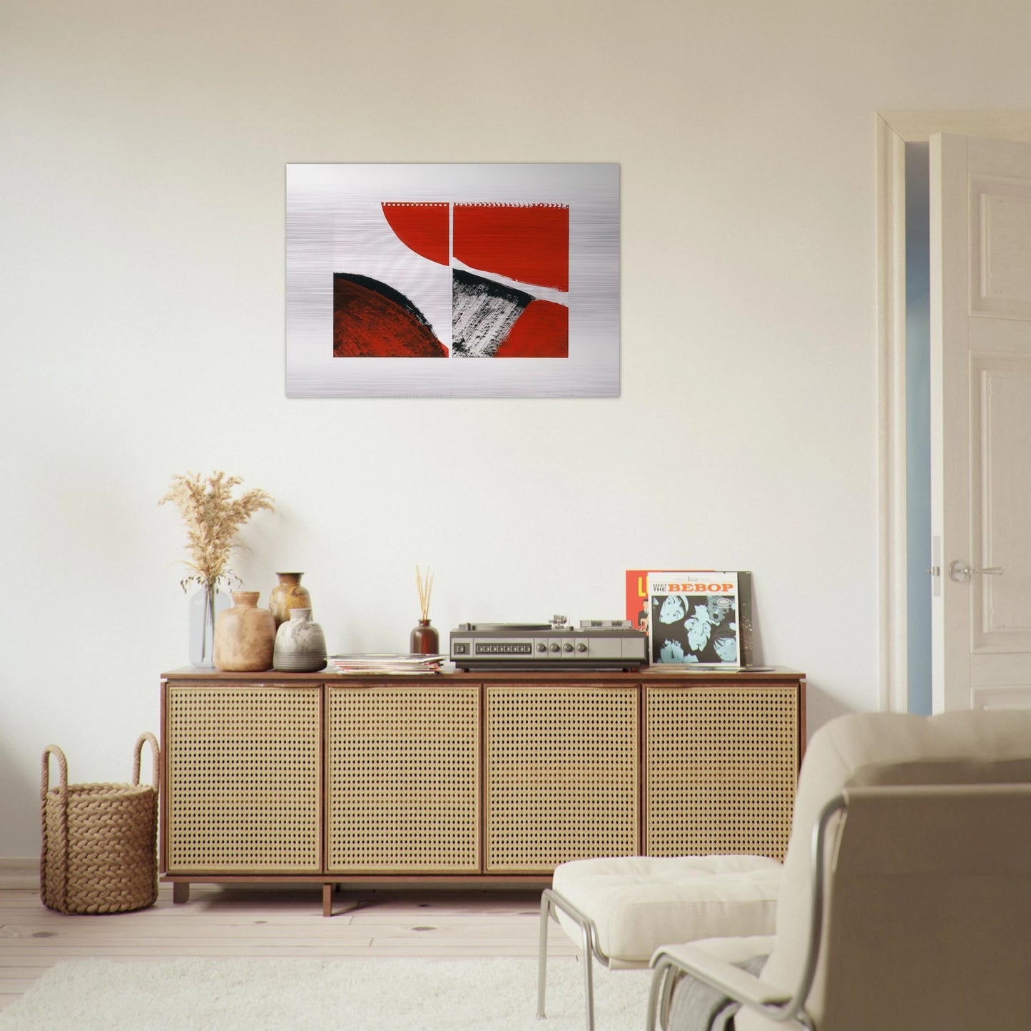 WHO KNOWS THE BEGINNING AND WHO KNOWS THE END II 1976 - BLINKY PALERMO Brushed Aluminum Print - 70x100 cm / 28x40 inches | BLINKY PALERMO Aluminum Print | BLINKY PALERMO Prints