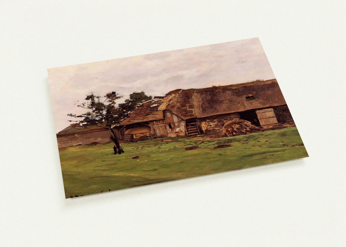 Farm near Honfleur By claude monet Pack of 10 Post Cards | claude monet Post Cards | A6 (10.5 x 14.8 cm) - 4.1 x 5.8 inches