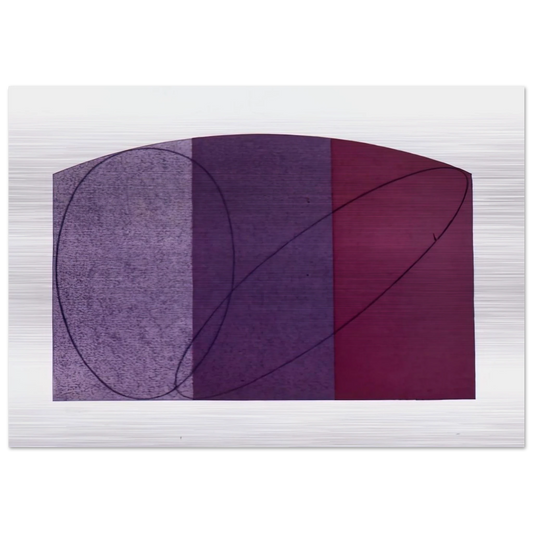 UNTITLED FCPA 1995 - Robert Mangold Brushed Aluminum Print - 70x100 cm / 28x40 inches | Robert Mangold Aluminum Print | Robert Mangold Prints