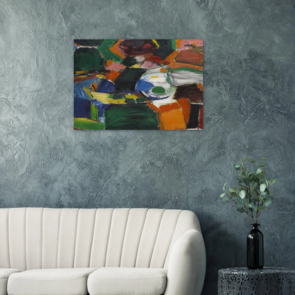 ORCHARD STREET 2 1957 - Grace Hartigan Brushed Aluminum Print - 70x100 cm / 28x40 inches | Grace Hartigan Aluminum Print | Grace Hartigan Prints