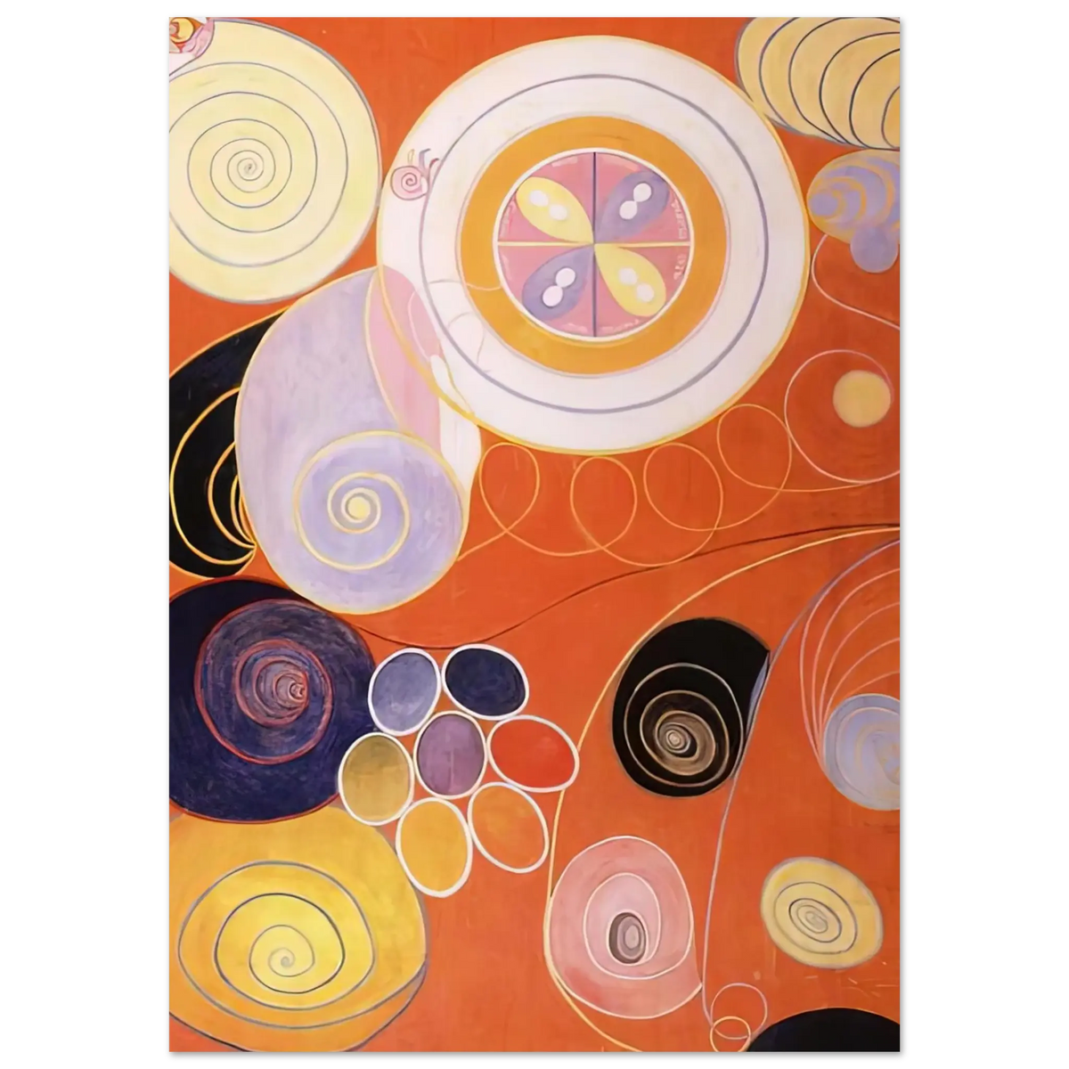 Hilma af Klint - THEY TENS MAINSTAY IV 1907 Wall art - 28x43  cm / XL (11x17 inches) - Fine Art Poster - -
