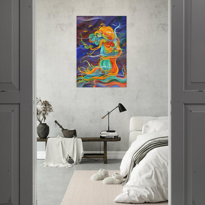 Wind - 1963 - Konrad Zuse Brushed Aluminum Print - 70x100 cm / 28x40 inches | Konrad Zuse Aluminum Print | Konrad Zuse Prints