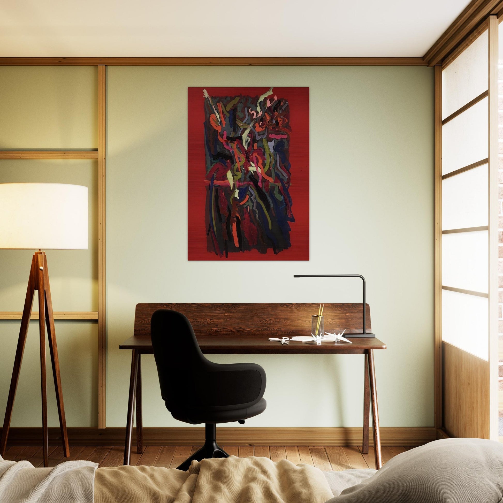 Untitled - 1963 - John Ferren Brushed Aluminum Print - 70x100 cm / 28x40 inches | John Ferren Aluminum Print | John Ferren Prints
