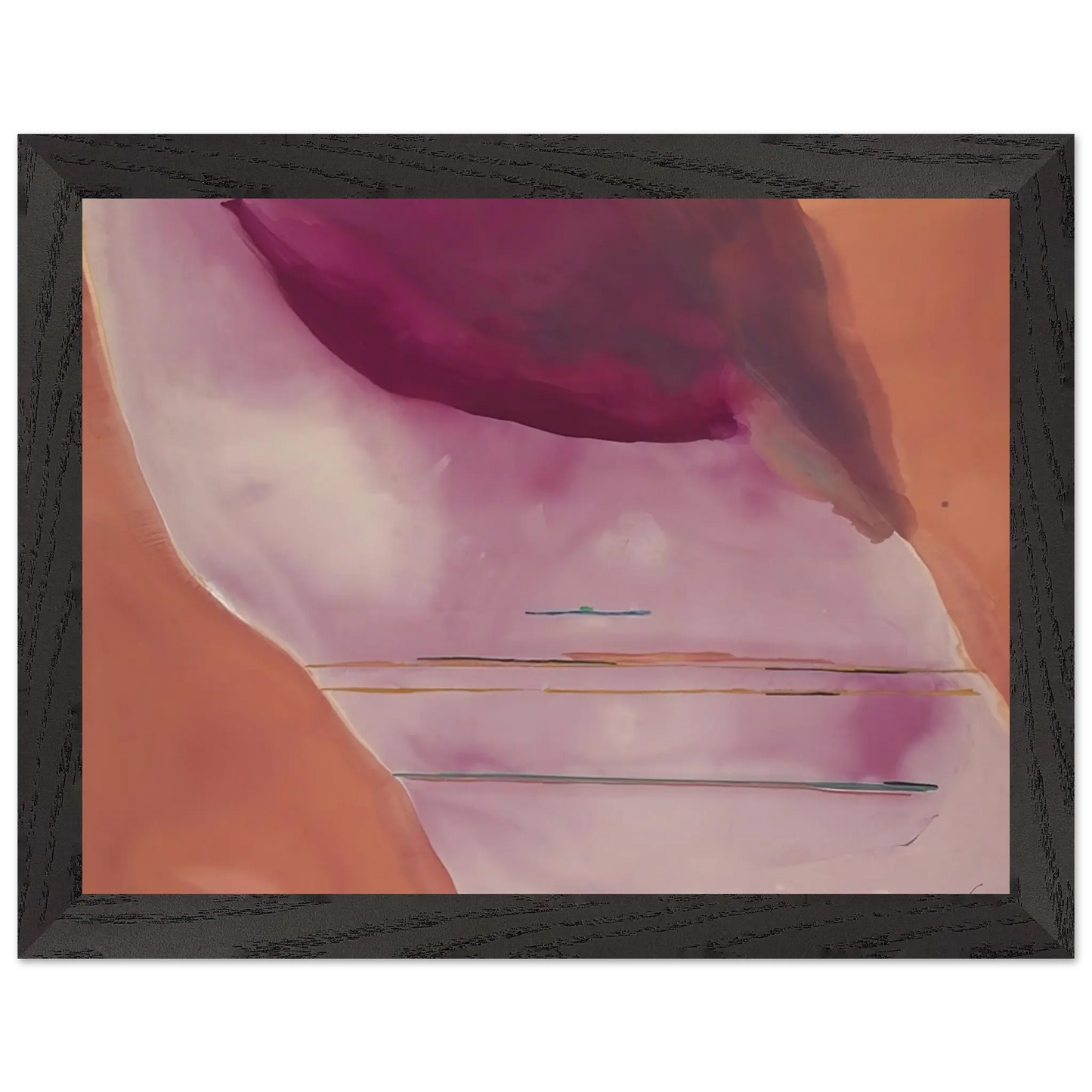 Helen Frankenthaler - Pendulum - 1972 Wall art - 25x60 cm / 10x24 Inches - Fine Art Poster - -