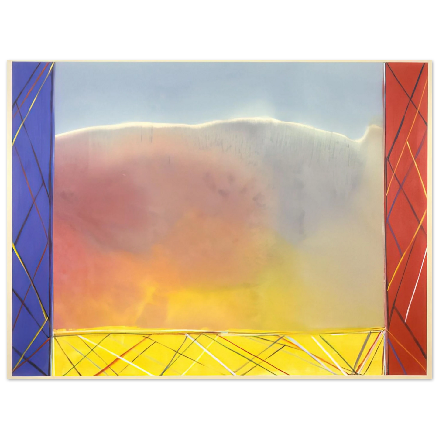 Ronnie Landfield - Winds Of Samoa - 1988  75x100 cm / 30x40inches Fine Art Poster