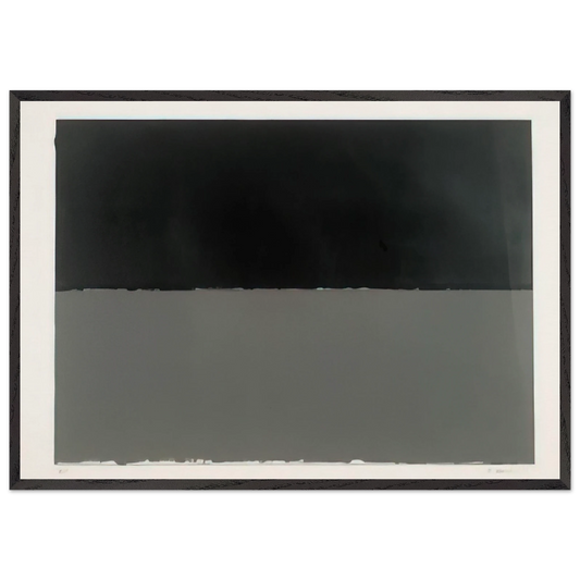 Gulf from New York Ten Lewison 16 - Minimalism - Brice Marden 70x100 cm / 28x40 inches Framed Art Print – Black Wooden Frame