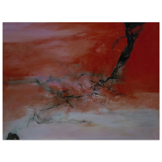 Zao Wou-Ki - 10 JANVIER 2001 2001  75x100 cm / 30x40inches Fine Art Poster