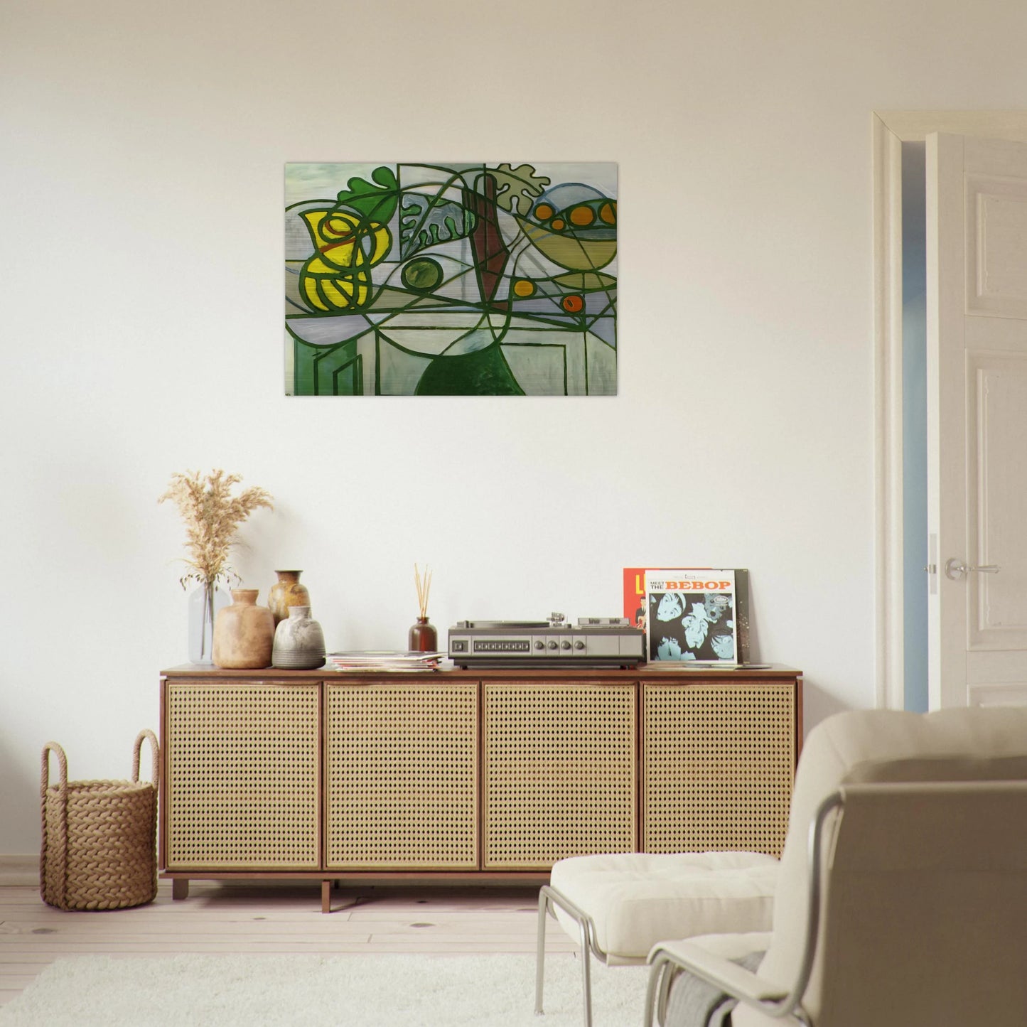Still life - Pablo Picasso Brushed Aluminum Print - 70x100 cm / 28x40 inches | Pablo Picasso Aluminum Print | Pablo Picasso Prints