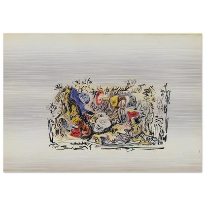 UNTITLED - Jackson Pollock Brushed Aluminum Print - 70x100 cm / 28x40 inches | Jackson Pollock Aluminum Print | Jackson Pollock Prints