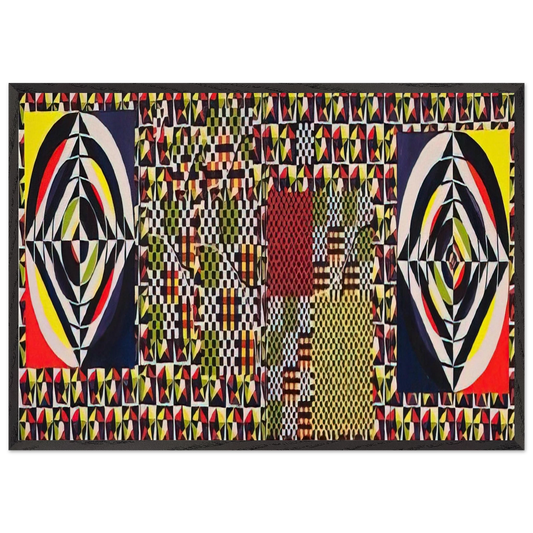 The Pythagorean Theorem - 1964 - Alfred Jensen 70x100 cm / 28x40 inches Framed Art Print – Black Wooden Frame