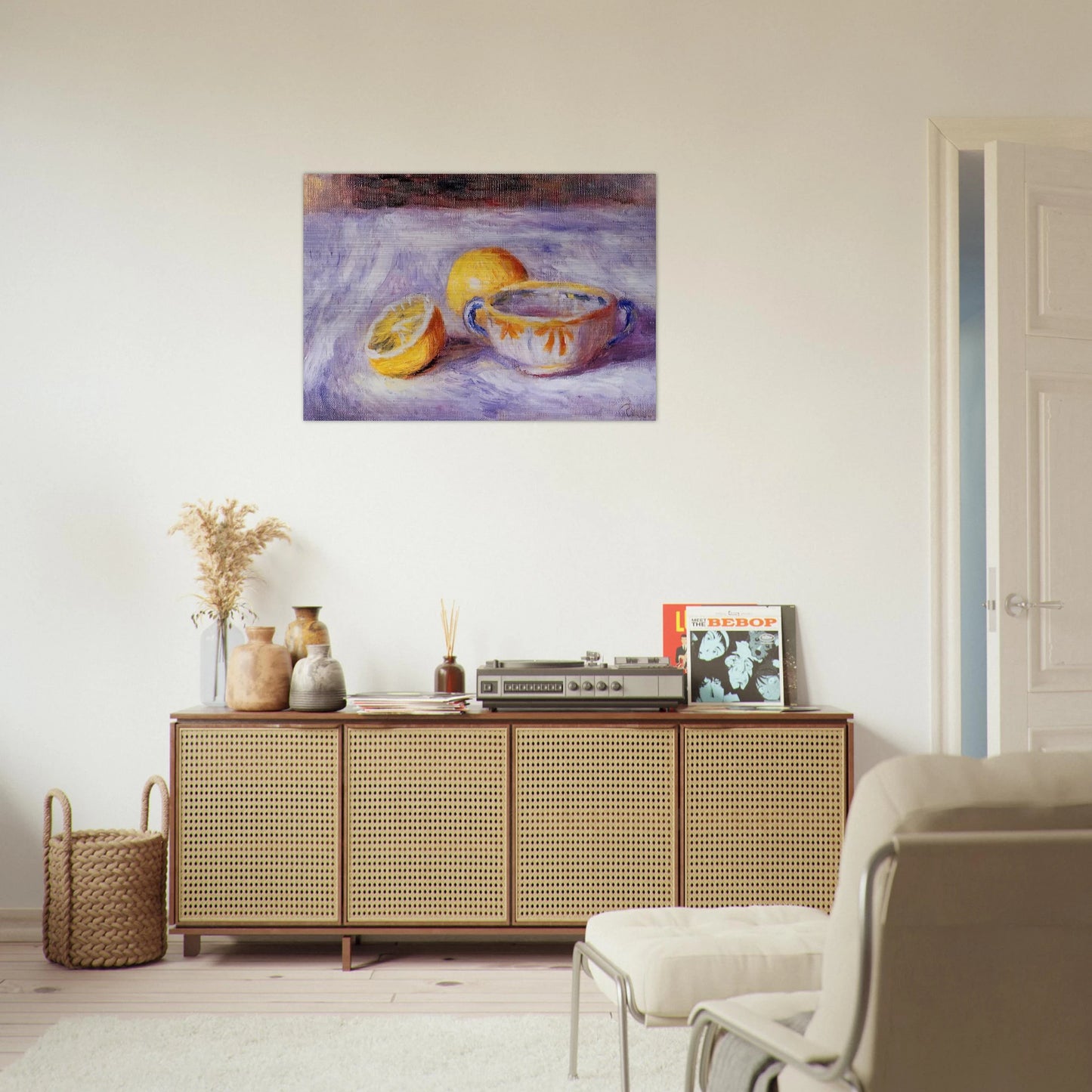 Still Life with Lemons - Pierre-Auguste Renoir Brushed Aluminum Print - 70x100 cm / 28x40 inches | Pierre-Auguste Renoir Aluminum Print | Pierre-Auguste Renoir Prints
