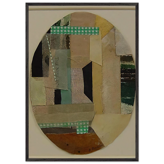 Number 22 - 1950 - Anne Ryan 70x100 cm / 28x40 inches Framed Art Print – Black Wooden Frame