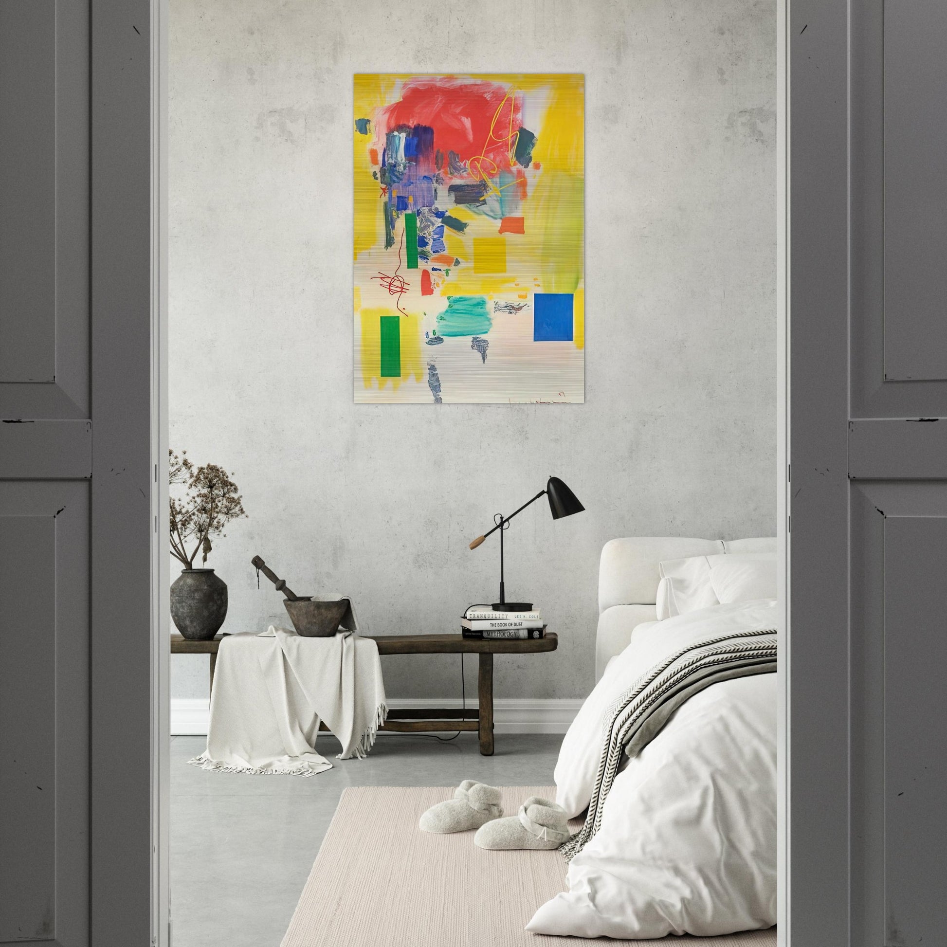 Golden Splendor - Hans Hofmann Brushed Aluminum Print - 70x100 cm / 28x40 inches | Hans Hofmann Aluminum Print | Hans Hofmann Prints
