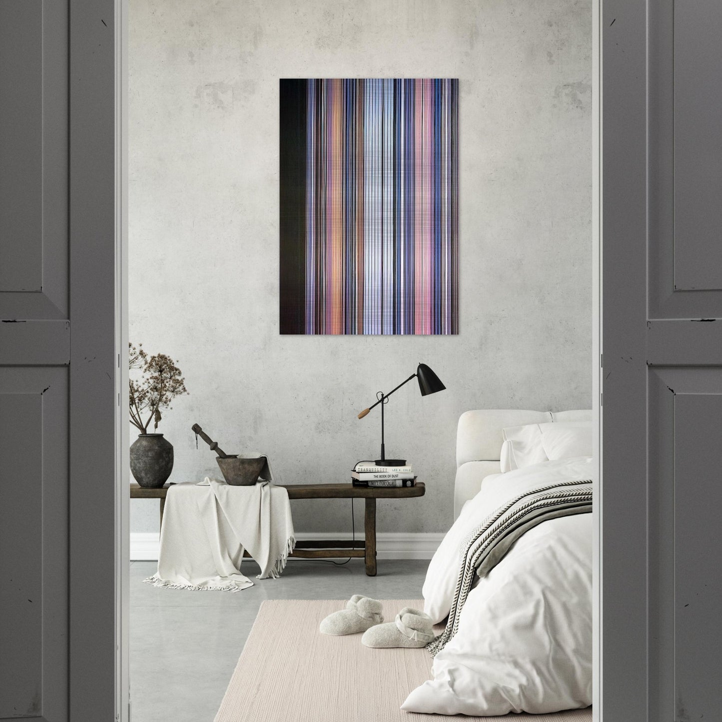 Moroccan Wedding - 1972 - Gene Davis Brushed Aluminum Print - 70x100 cm / 28x40 inches | Gene Davis Aluminum Print | Gene Davis Prints