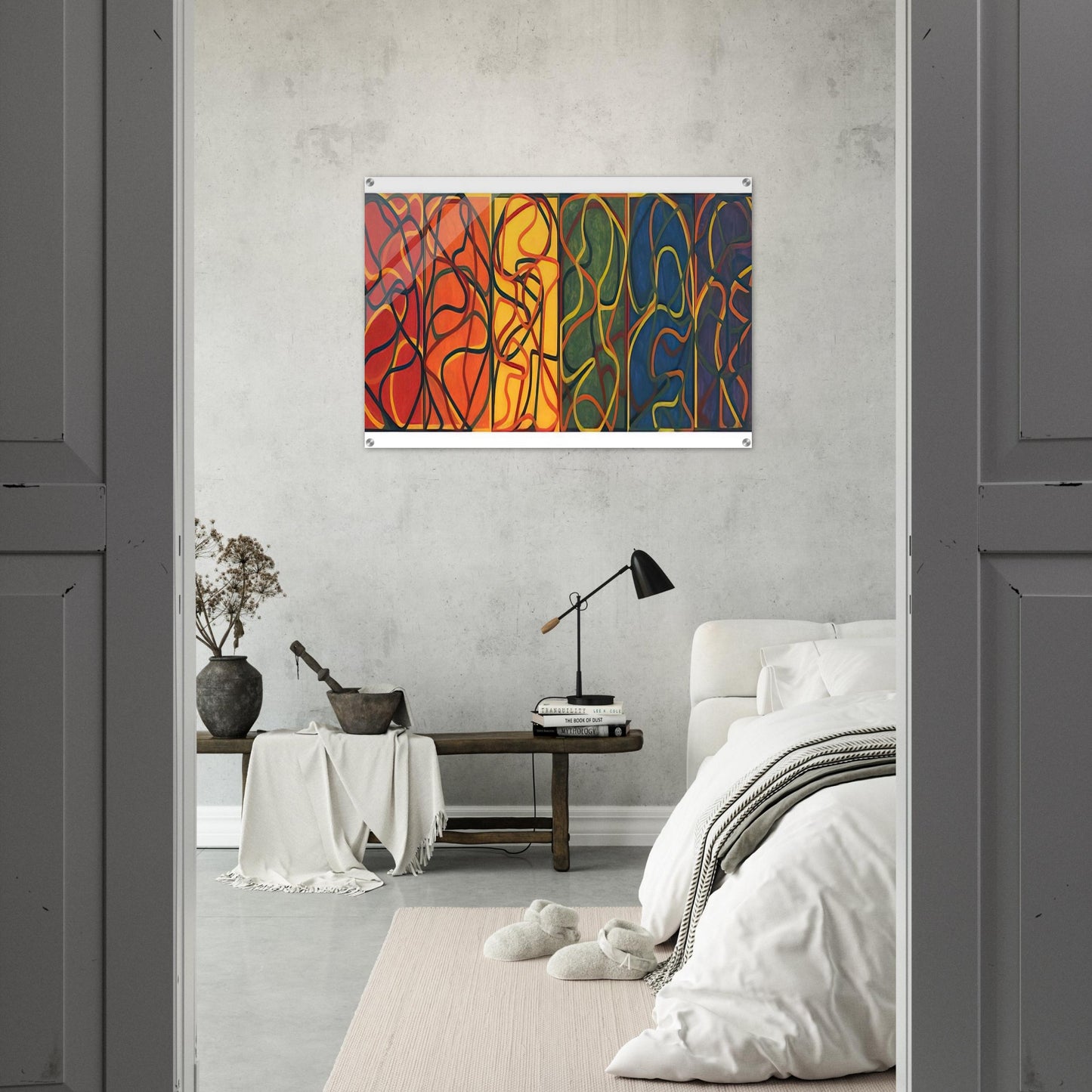 The Propitious Garden of Plane Image Version One - 2005 - Brice Marden Acrylic Print - 70x100 cm / 28x40″ inches | Brice Marden Wall Art | Brice Marden Prints