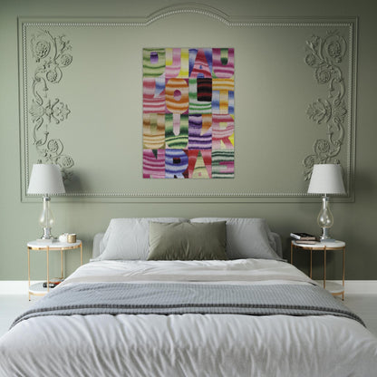 D UN JOUR A L AUTRE - Alighiero Boetti Brushed Aluminum Print - 70x100 cm / 28x40 inches | Alighiero Boetti Aluminum Print | Alighiero Boetti Prints