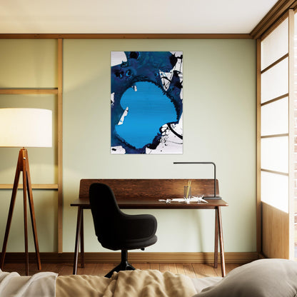 Untitled  SFP94-121  SFF 1791  - Sam Francis Brushed Aluminum Print - 70x100 cm / 28x40 inches | Sam Francis Aluminum Print | Sam Francis Prints