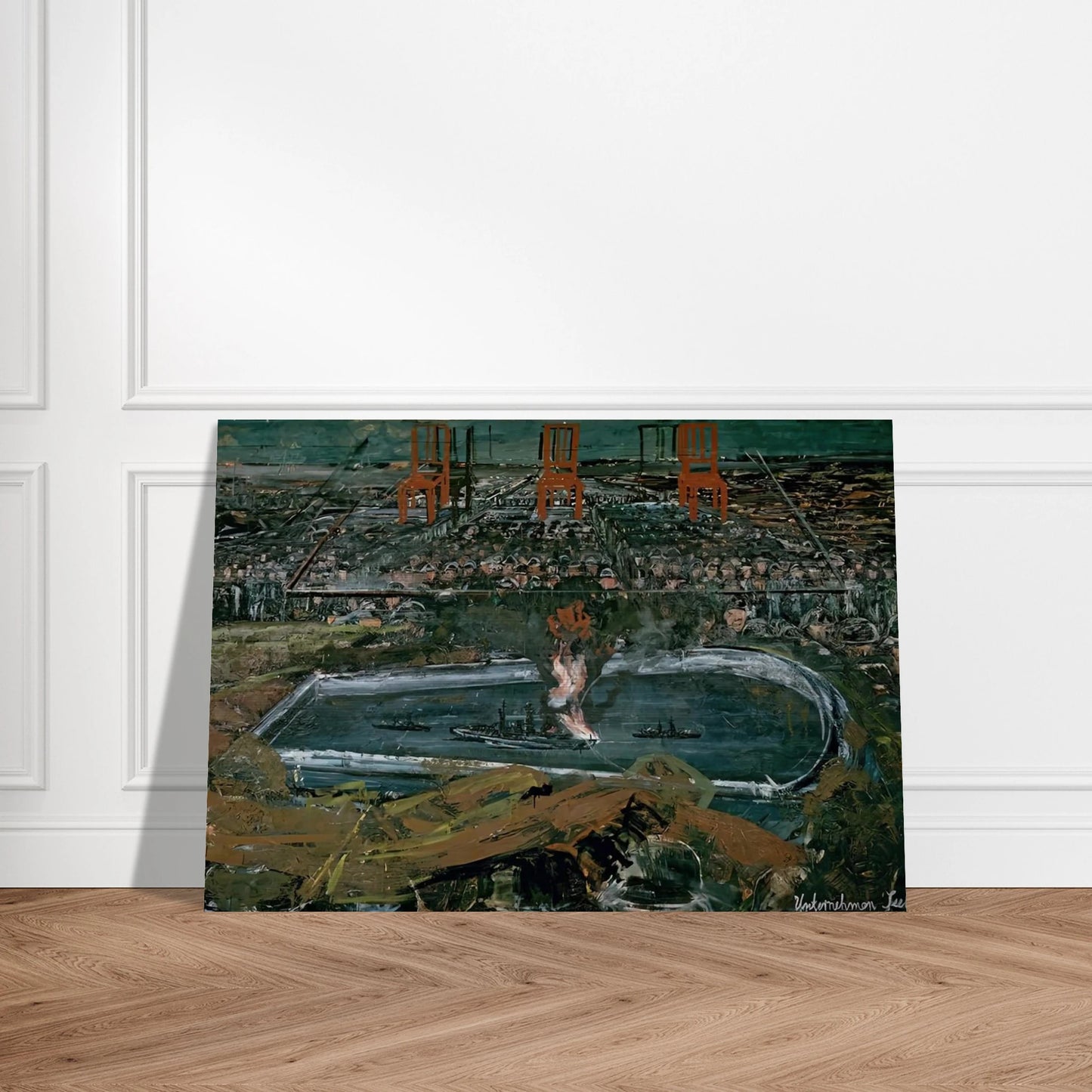 OPERATION SEA LION 1975 - Anselm Kiefer Brushed Aluminum Print - 70x100 cm / 28x40 inches | Anselm Kiefer Aluminum Print | Anselm Kiefer Prints