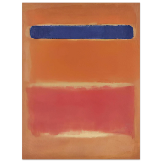 Mark Rothko - Blue Over Red - 1953 Wall Art - 21x29.7 cm / 8x12" - Fine Art Poster-canvas - -