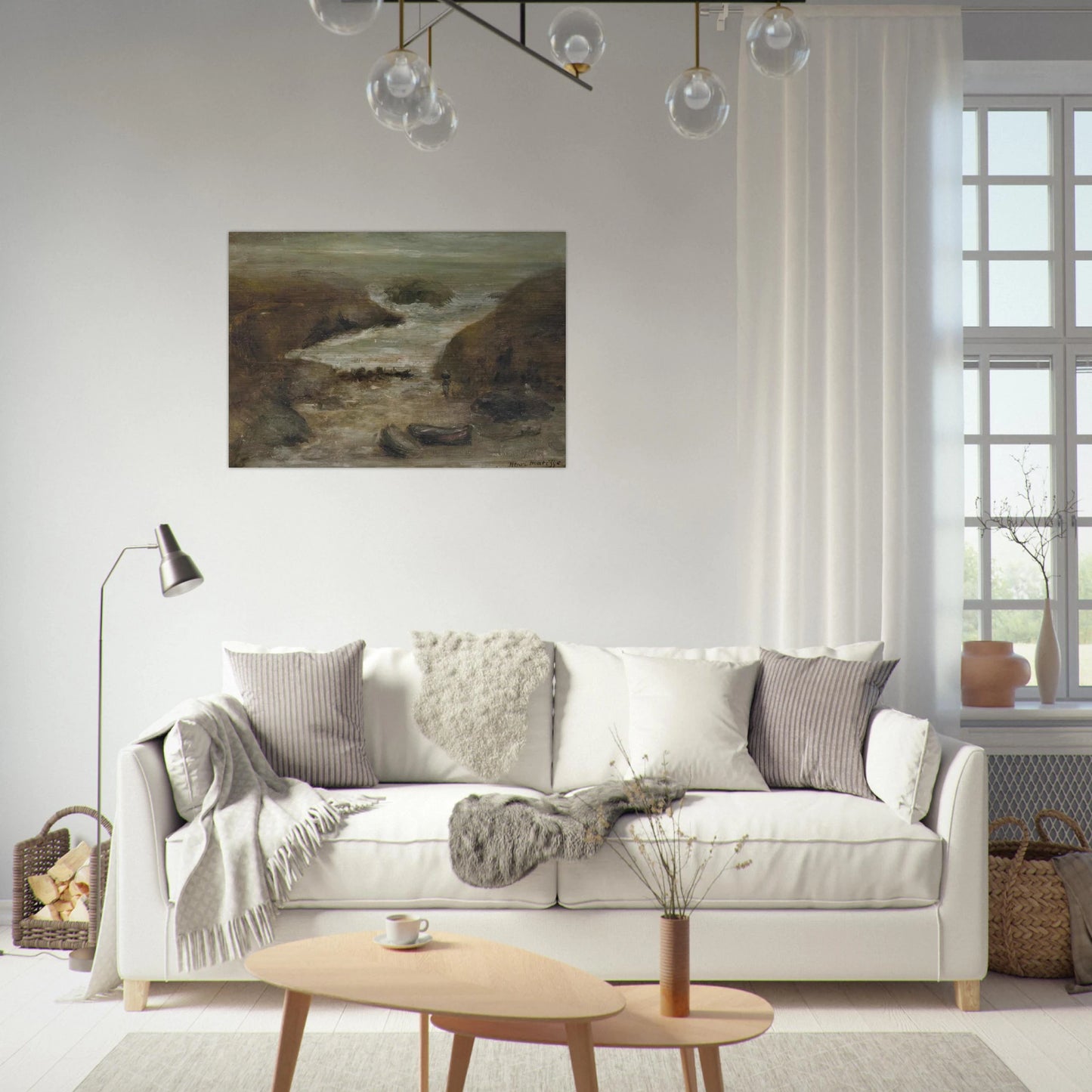 BELLE ILE 1896 1 - Henri Matisse Brushed Aluminum Print - 70x100 cm / 28x40 inches | Henri Matisse Aluminum Print | Henri Matisse Prints