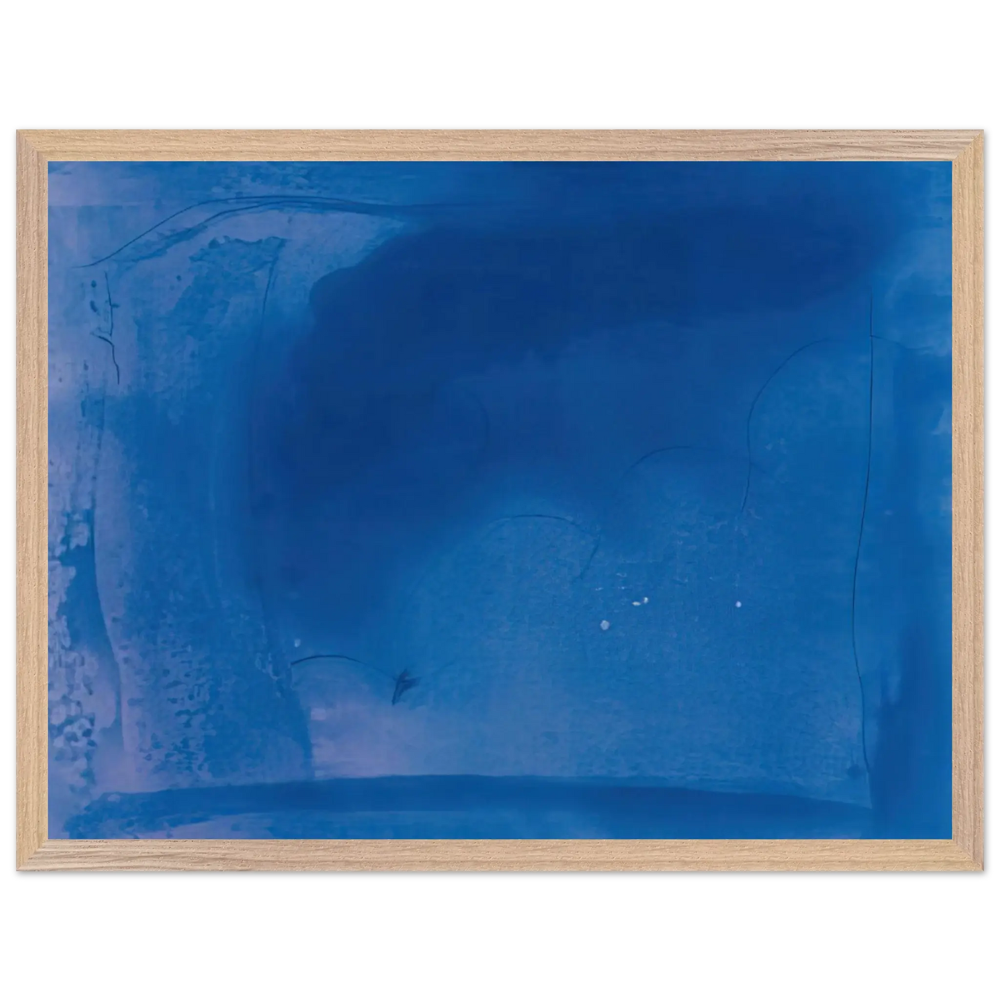 Helen Frankenthaler - Corot s Mark - 1987 Wall art - 45x60 cm / 18x24 Inches - Premium Wooden Framed Poster With Fine Art Paper - White frame