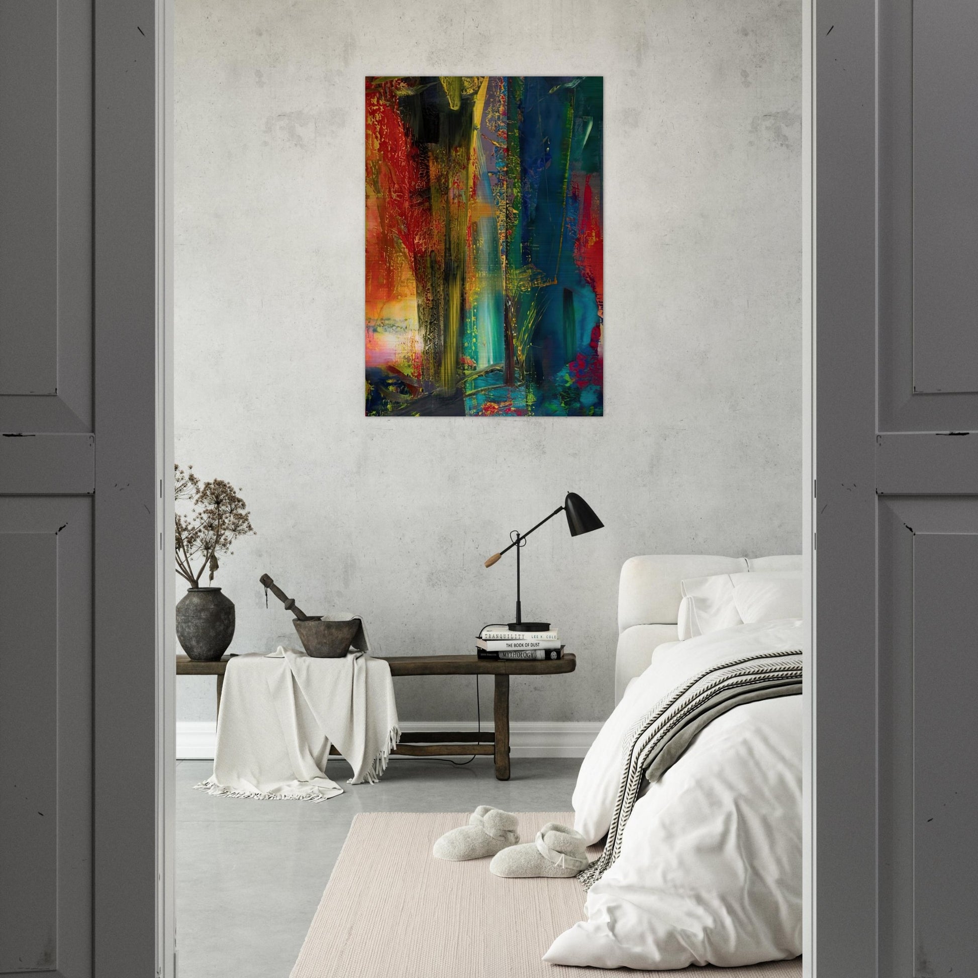ABSTRACT PAINTING 599 1986 - Gerhard Richter Brushed Aluminum Print - 70x100 cm / 28x40 inches | Gerhard Richter Aluminum Print | Gerhard Richter Prints