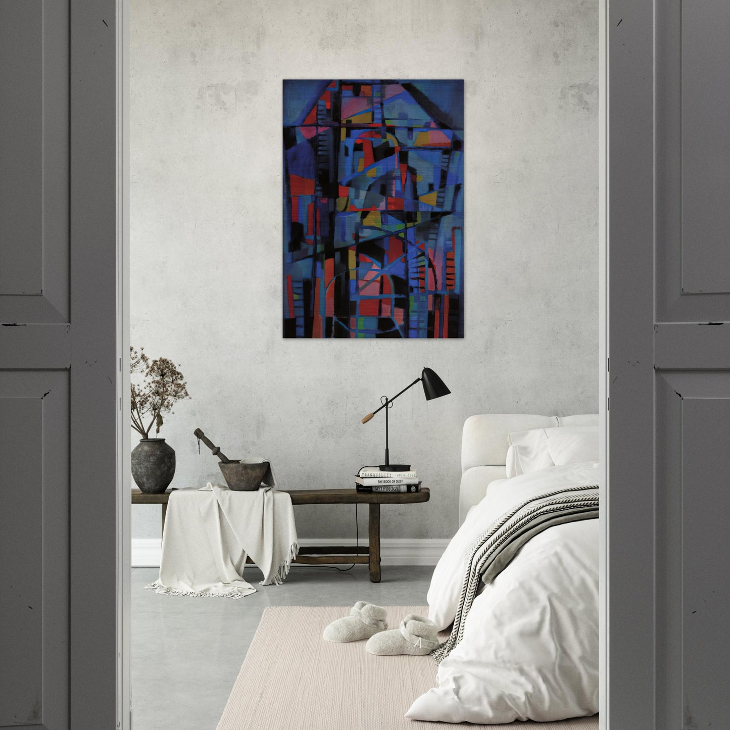 Angelus domini nuntiavit mariæ - 1947 - Alfred Manessier Brushed Aluminum Print - 70x100 cm / 28x40 inches | Alfred Manessier Aluminum Print | Alfred Manessier Prints
