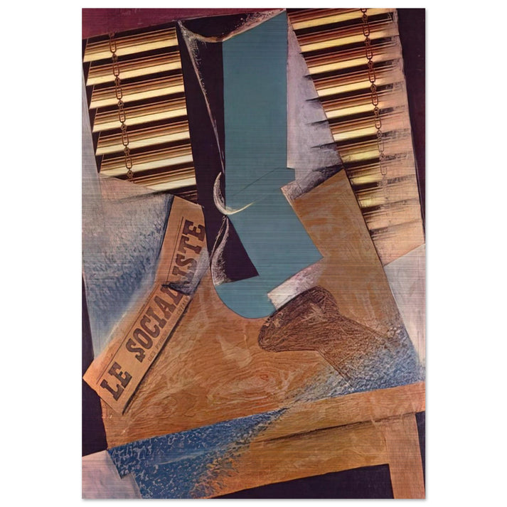 THE SUNBLIND 1914 - Juan Gris Brushed Aluminum Print - 70x100 cm / 28x40 inches | Juan Gris Aluminum Print | Juan Gris Prints