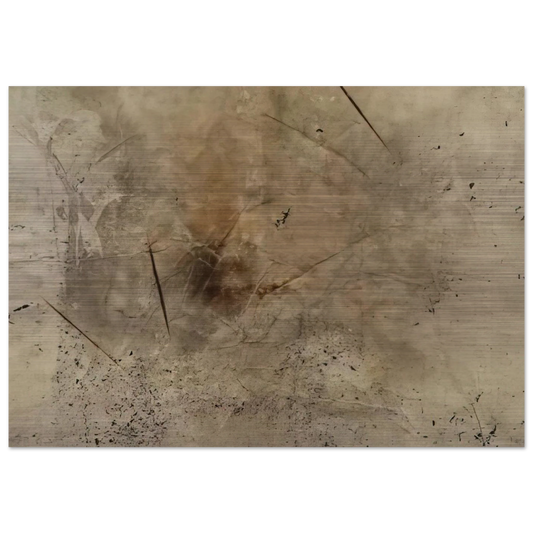 Variations III #29 - Abstract Expressionism - John Cage Brushed Aluminum Print - 70x100 cm / 28x40 inches | John Cage Aluminum Print | John Cage Prints